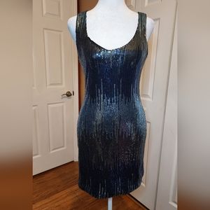 Dark blue mini dress, small